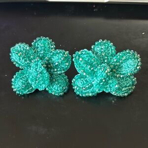 NEW Anthropologie x Tina Botero Floral Statement Earrings